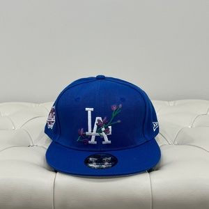 LA Dodgers New Era SnapBack Front Floral Design